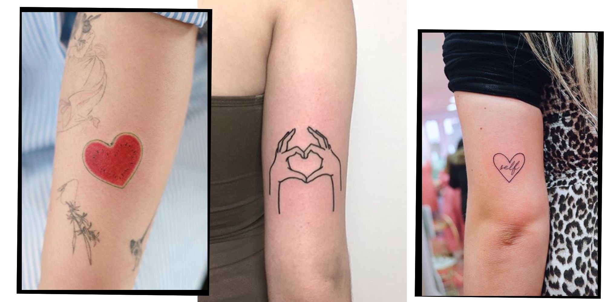 real heart tattoo designs with name