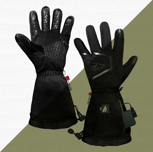 Guantes softshell calentados con batería de 5v para hombre actionheat de plomo con superposición