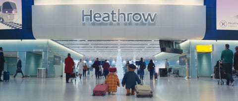 Heathrow Christmas advert 2018