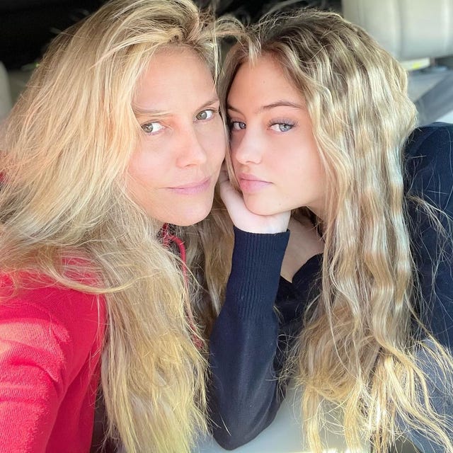 Heidi Klum And Lookalike Daughter Leni Glow In No Makeup Instagram