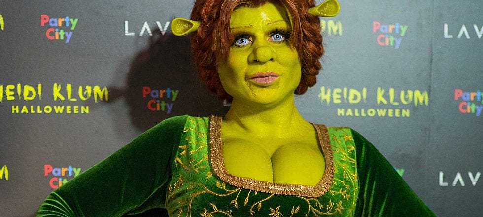 Halloween: Heidi Klum se convierte en la princesa Fiona