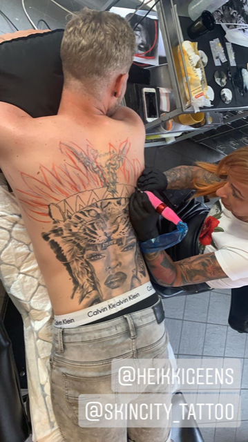 heikki van temptation island heeft een nieuwe tattoo