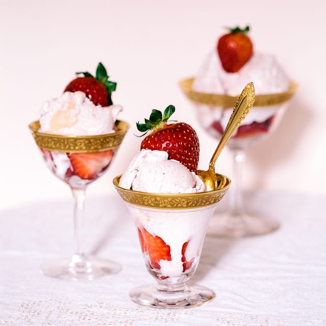 Helado de fresas helado de fresas