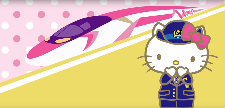 Hello Kitty tiene un tren bala en Japón