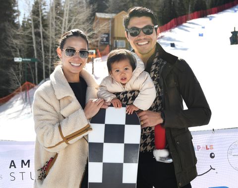 Henry Golding with his wife Liv Lo and daughter Lyla Golding