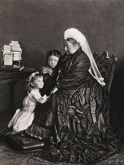 Queen Victoria of England with Her Young Granddaughters