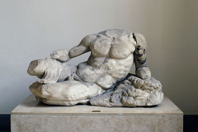 hercules reclining marble statue from baia