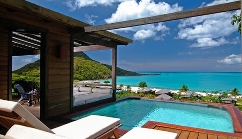 Property, Resort, Real estate, House, Vacation, Room, Swimming pool, Azure, Building, Ocean,