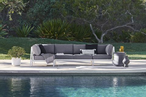 outer white aluminum outdoor furniture