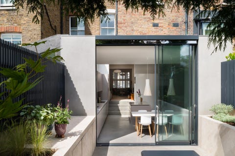 Pareti in vetro per reinventare una casa a schiera a londra Pareti vetrate per esterni