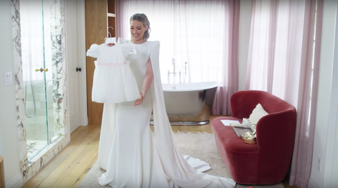 Hilary Duff Shares Custom Jenny Packham Wedding Dress On Instagram
