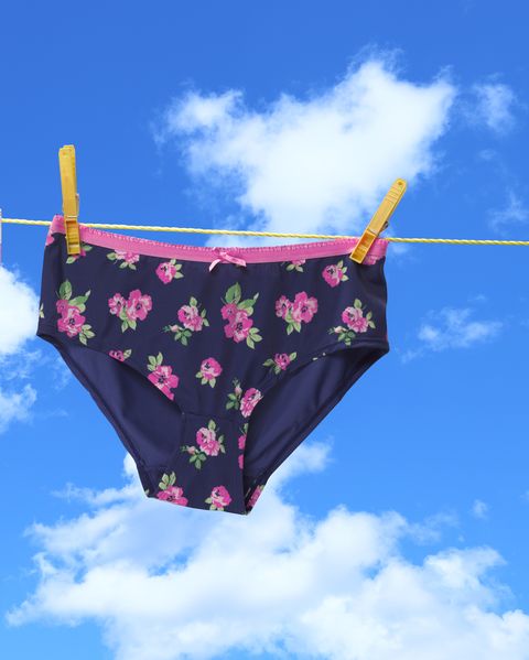His and hers pants on the washing line