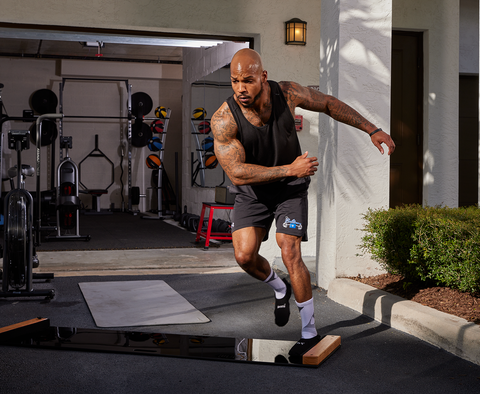 110921_MH_Home_Fitness - Portraits of Rashaad Slowley (home gym owner) and Justin Inman working out at home gym. 110921mhhomefitness portraits of rashaad slowley home gym owner and justin inman working out at home gym all rights reserved ©jeffery salter 2021 please contact photographer jeffery salter 305 773 6356 or jeffjefferysaltercom for additional usage