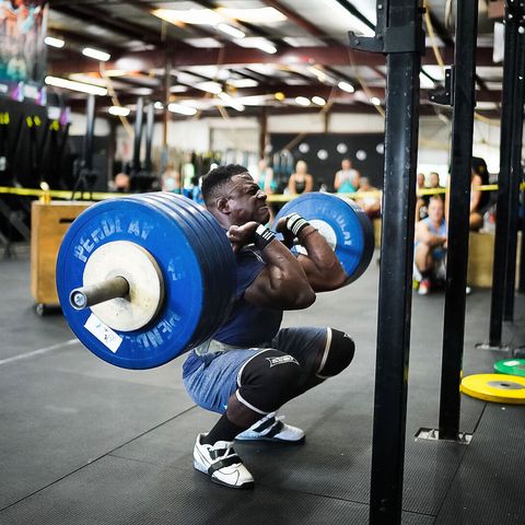 chandler smith front squatted 424 pounds at the 2020 crossfit games