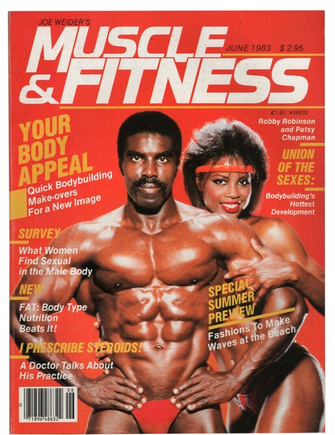 robby robinson on the cover of muscle mag muscle and fitness from june 1983