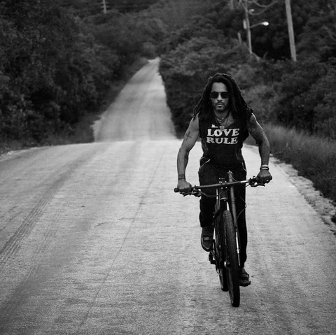 kravitz on a bike