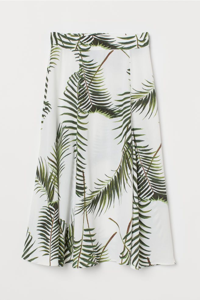 h and m palm print dress