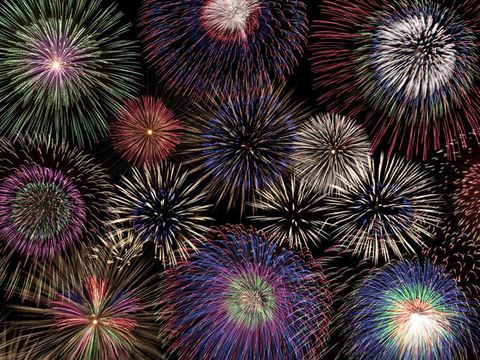 Fireworks, Sky, New Years Day, Event, Midnight, Night, Holiday, New year, New year's eve, Festival, 