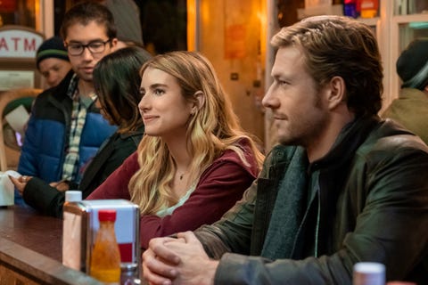 holidate 2020emma roberts as sloane reed and luke bracey as jackson cr steve dietlnetflix