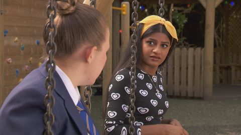 leah barnes and yazz cunningham in hollyoaks