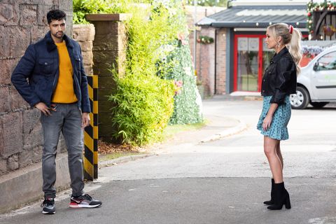 embargo 27112021 shaq qureshi and theresa mcqueen at hollyoaks