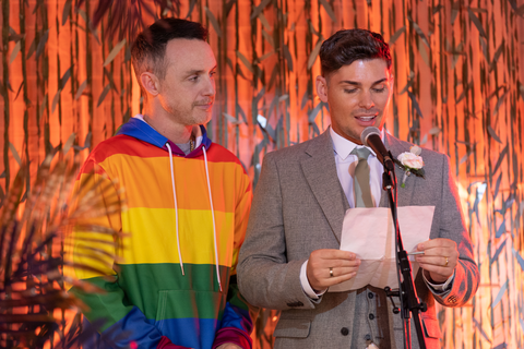 James Nightingale and Ste Hay in Hollyoaks