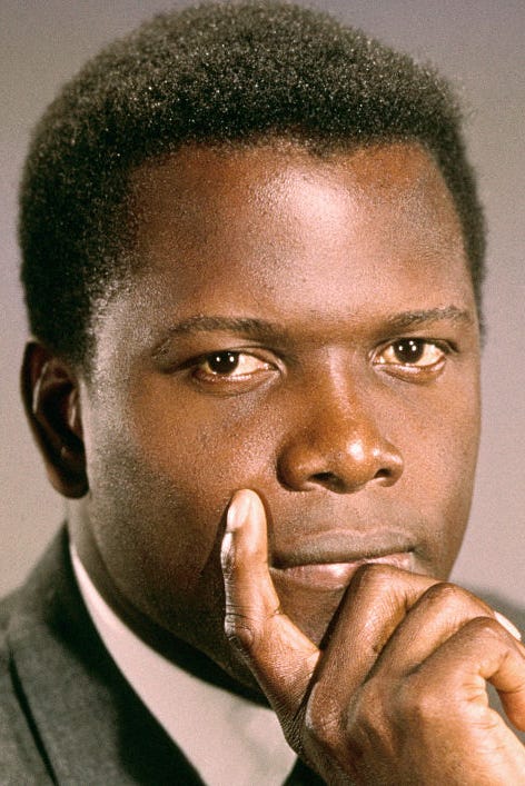 portrait of actor sidney poitier