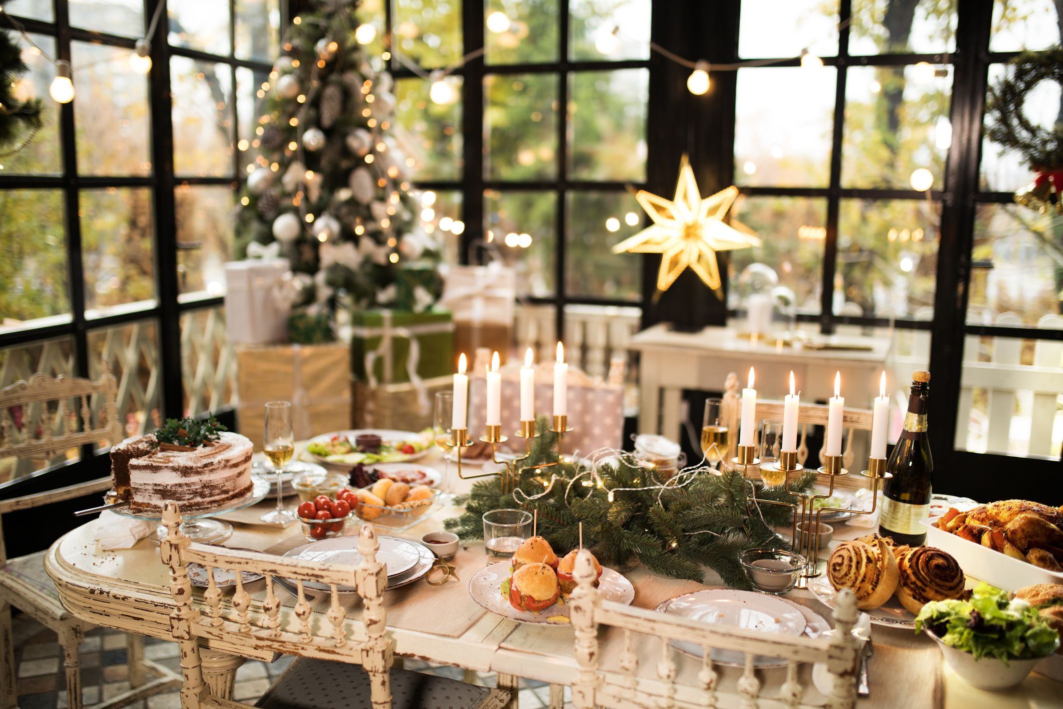 christmas floral table decorations