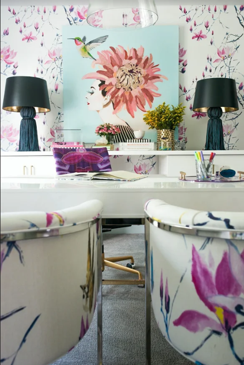 tendencias de decoración del hogar 2020 - papel tapiz floral