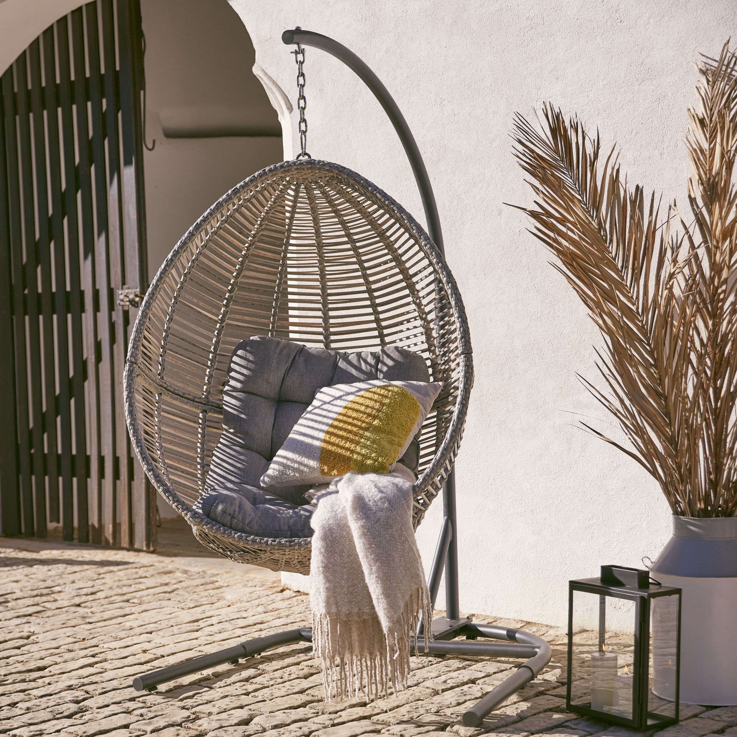 homebase rattan egg chair