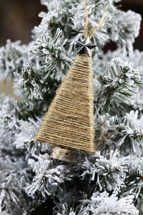 homemade christmas ornaments twine tree