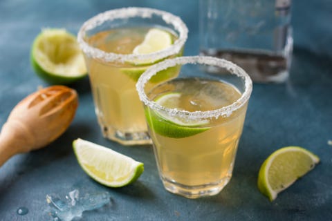 Homemade classic margarita