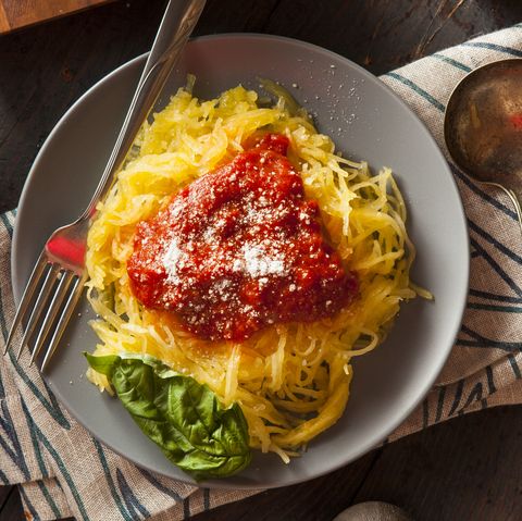 Homemade Cooked Spaghetti Squash Pasta
