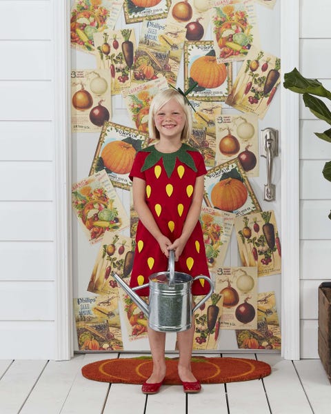 homemade halloween costumes strawberry kid