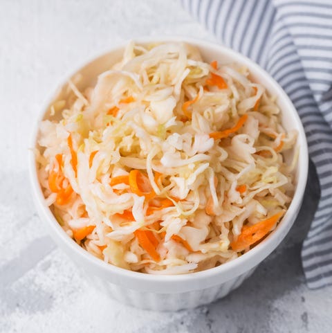 homemade sauerkraut in a plate