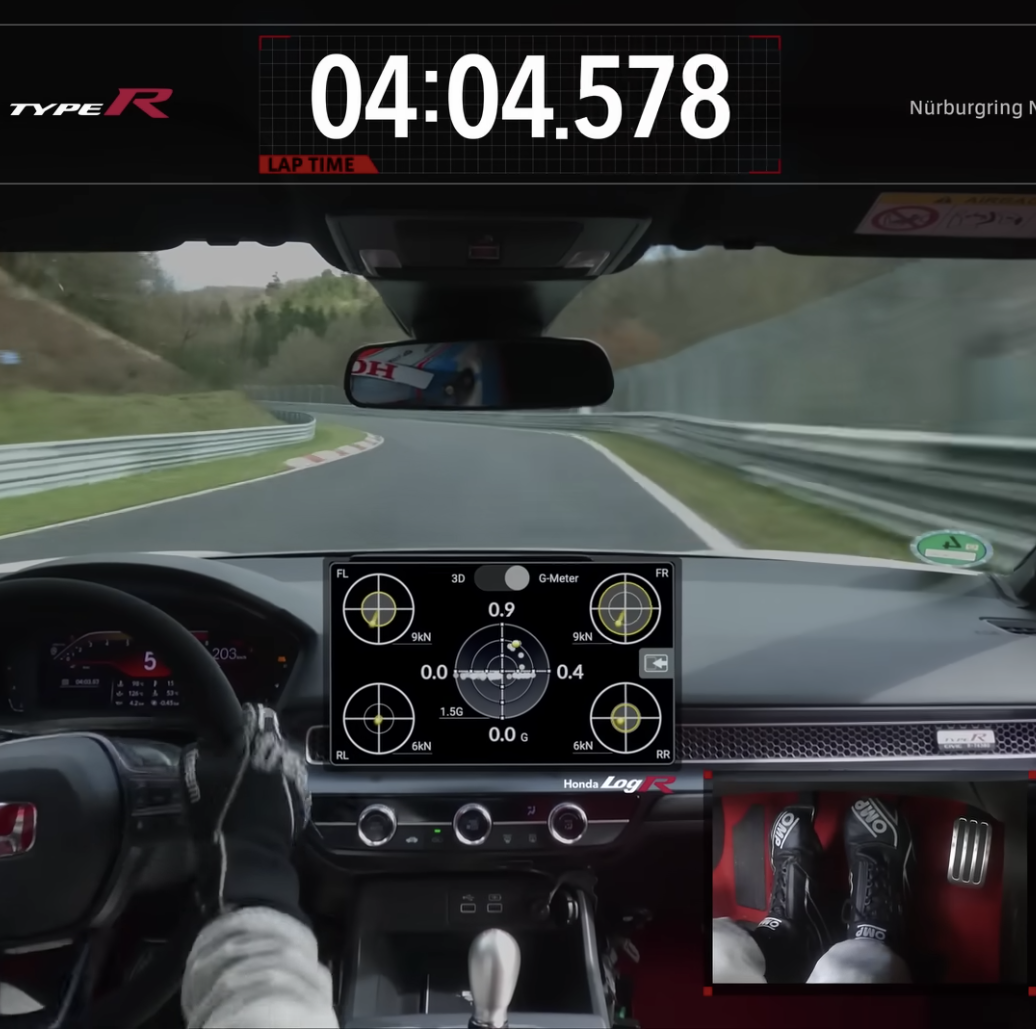 Watch Honda Civic Type R Bang and Bash its Way to Nürburgring Record