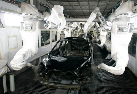 renovation of the auto body painting operations at honda's auto plant in east liberty, ohio, will reduce co2 emissions by approximately 3,800 metric tons annually, when the projects are completed later this year