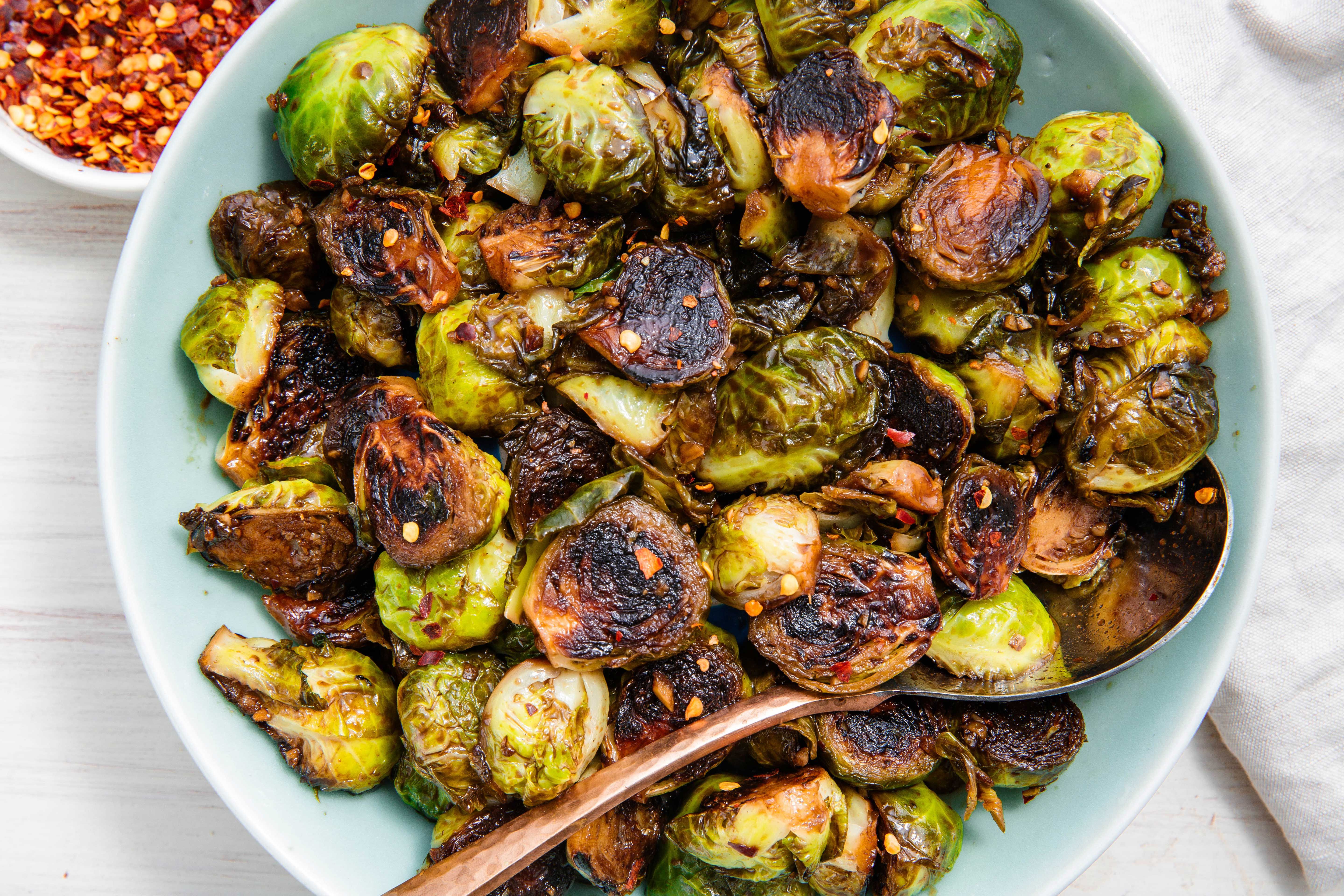 Best Honey Balsamic Glazed Brussels Sprouts Recipe How To Make Honey Balsamic Glazed Brussels Sprouts