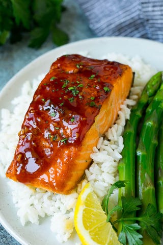 honey glazed salmon