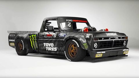 gymkhana ten star ken block’s love affair with ford pick ups runs deep he learned to drive in one, did his first burn out in one and made a 1977 ford f 150 the star of his latest video