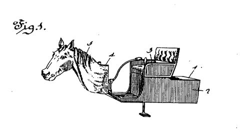 horsey horseless carriage patent drawing figure 1