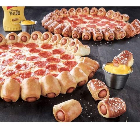 hot dog pizza from pizza hut