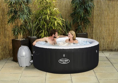 Bestway SaluSpa Miami Inflatable Hot Tub, 4-Person AirJet Spa