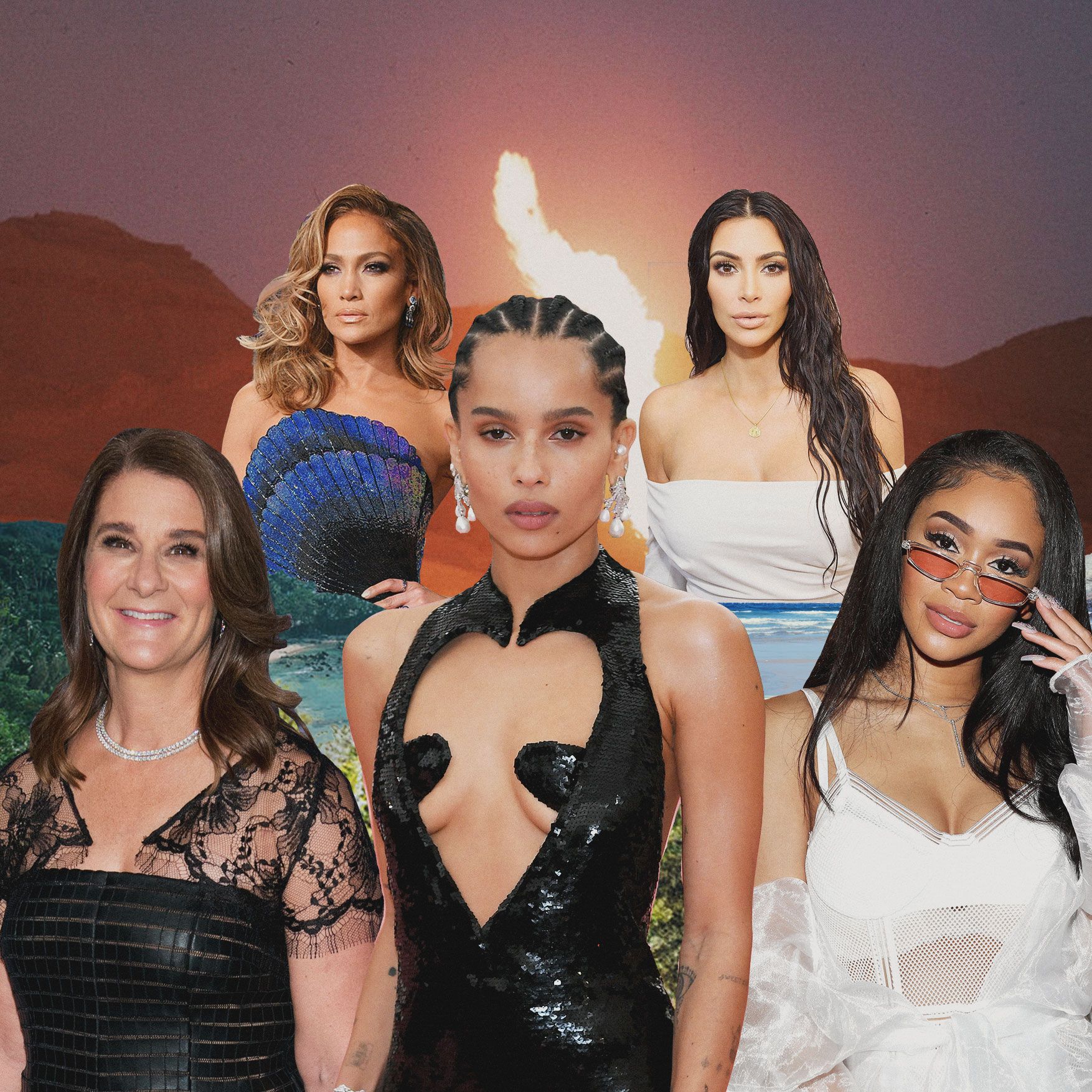 How Kim Kardashian West Melinda Gates And Zoe Kravitz Are Serving As Examples Of Hot Girl Summer Divorce