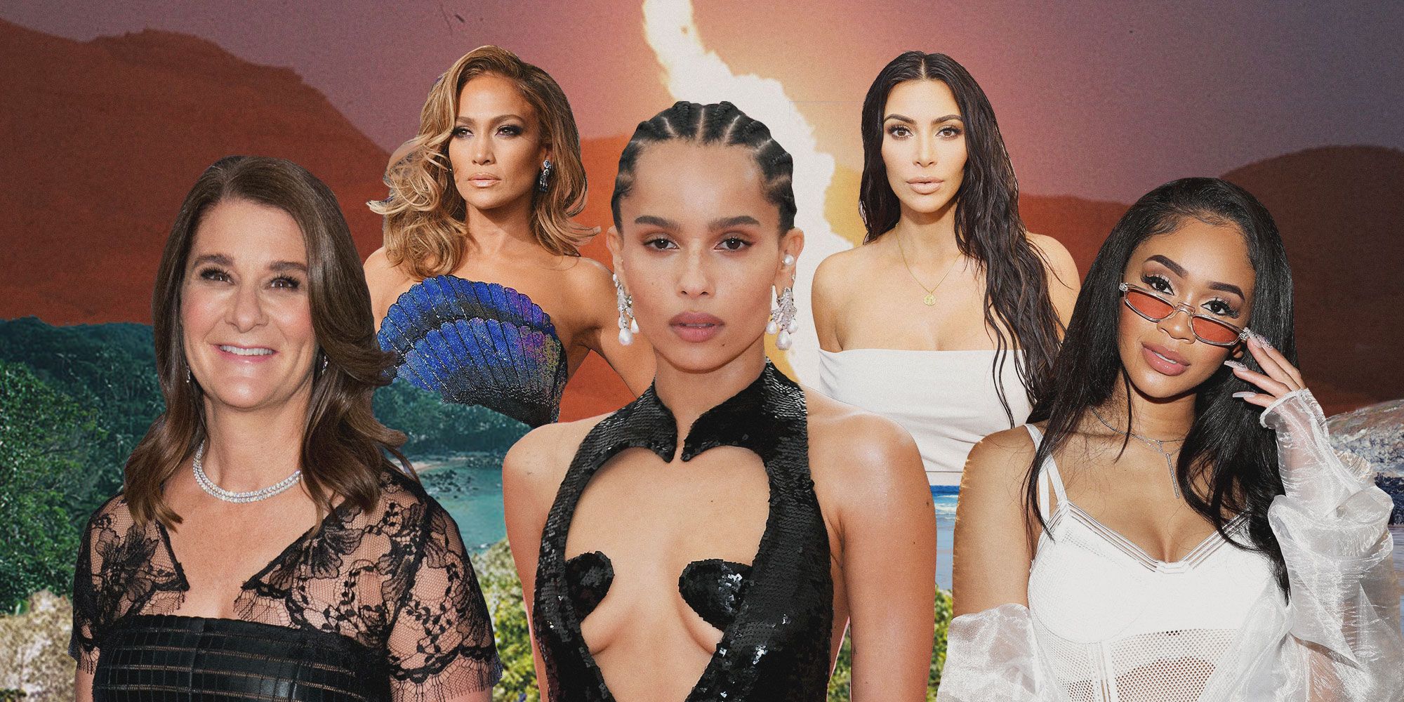 How Kim Kardashian West Melinda Gates And Zoe Kravitz Are Serving As Examples Of Hot Girl Summer Divorce