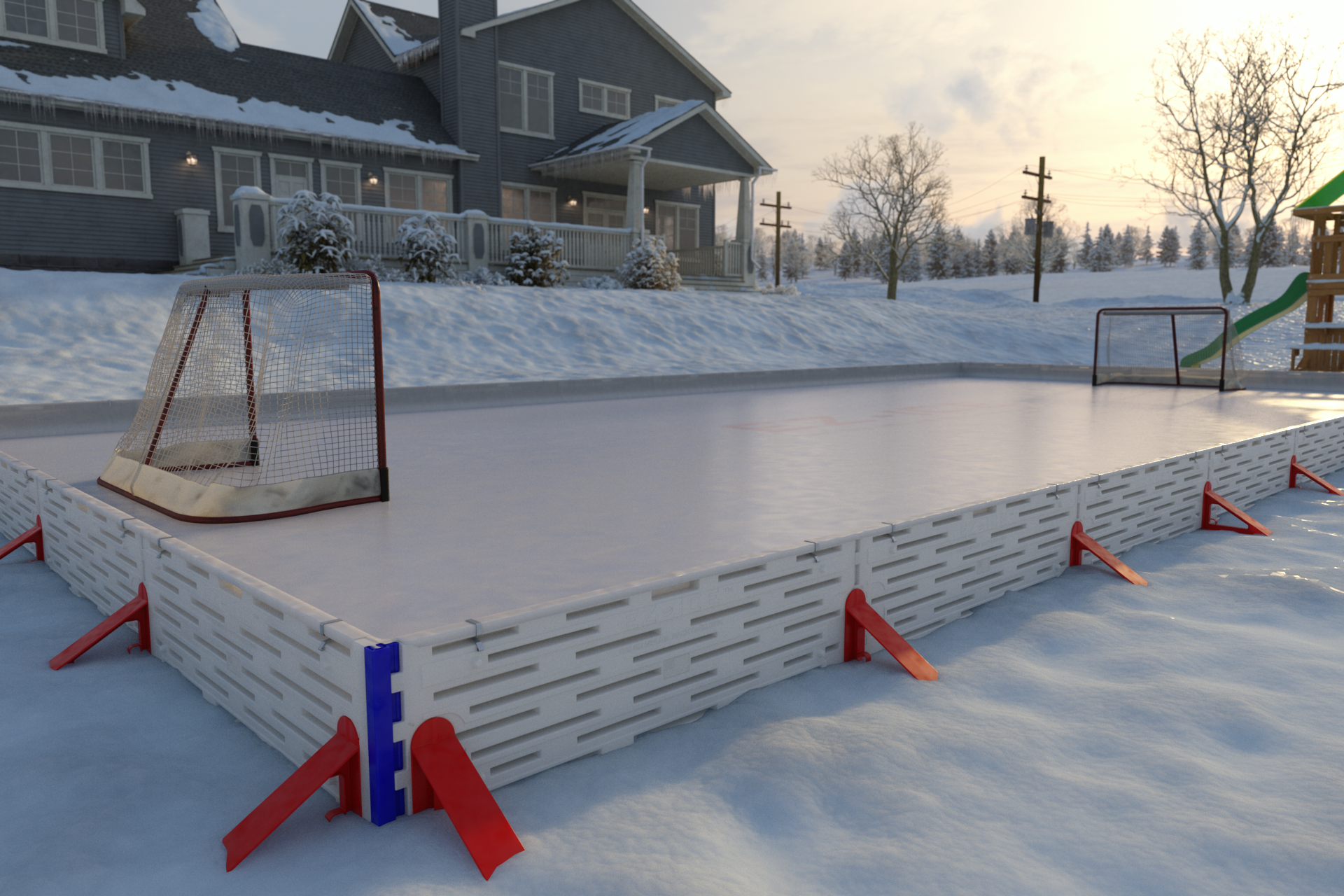 57 Top Images How To Make A Hockey Rink In Your Backyard - Make A Cheap Backyard Ice Skating Rink 8 Steps With Pictures Instructables