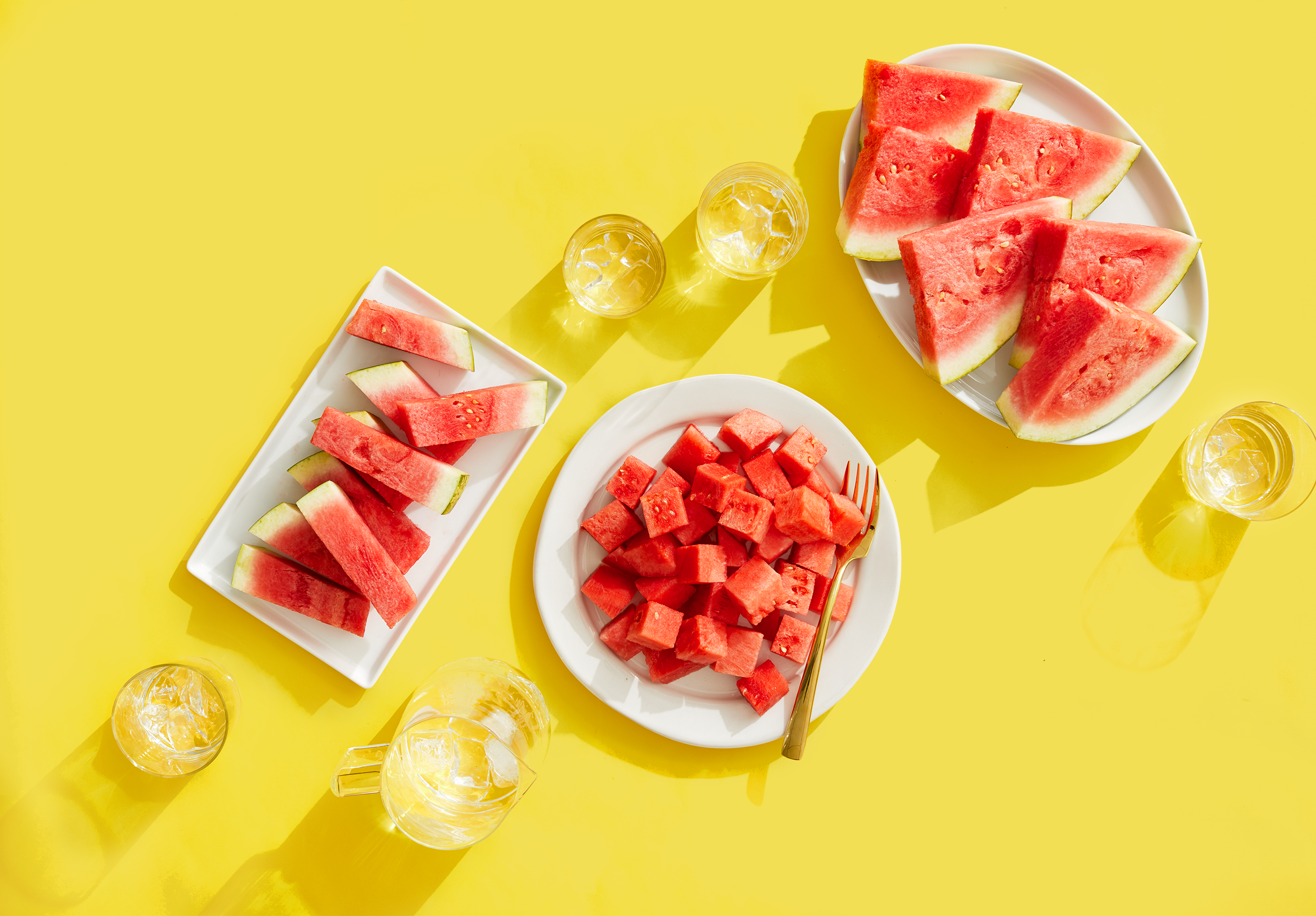 how to cut watermelon for a fruit tray