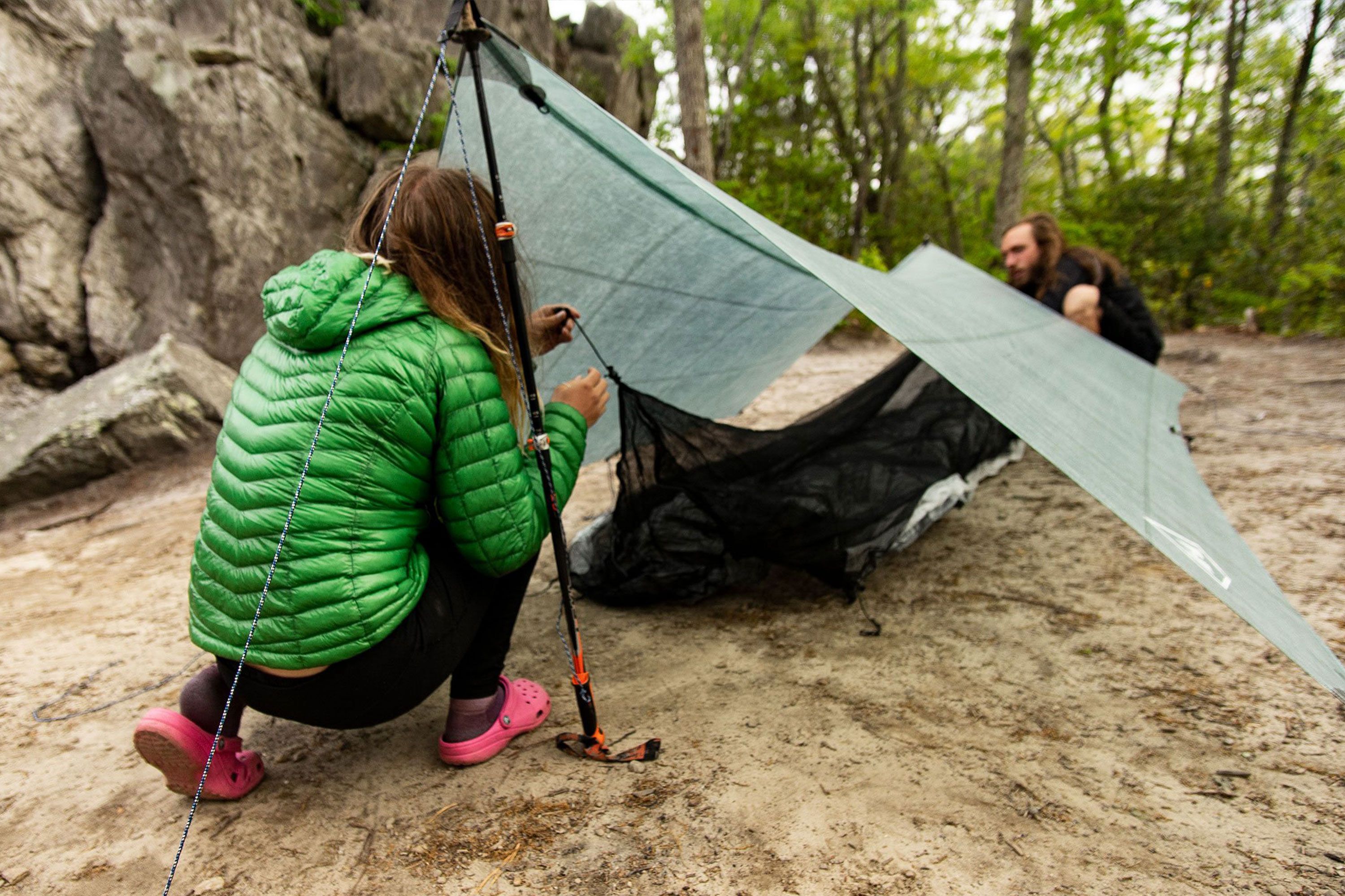 Разбивать лагерь. Альтернатива палатке. Catenary Cut tarp. Ultra Light down for.Hiking.