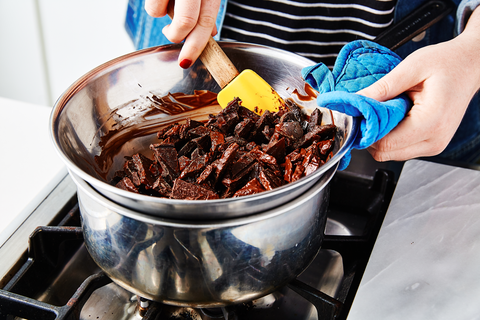 melting chocolate in double boiler