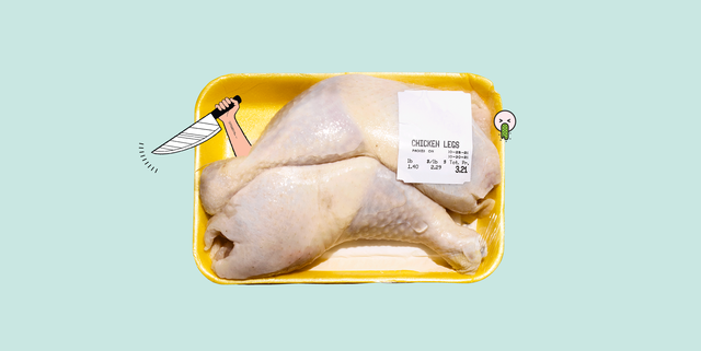 raw chicken in package